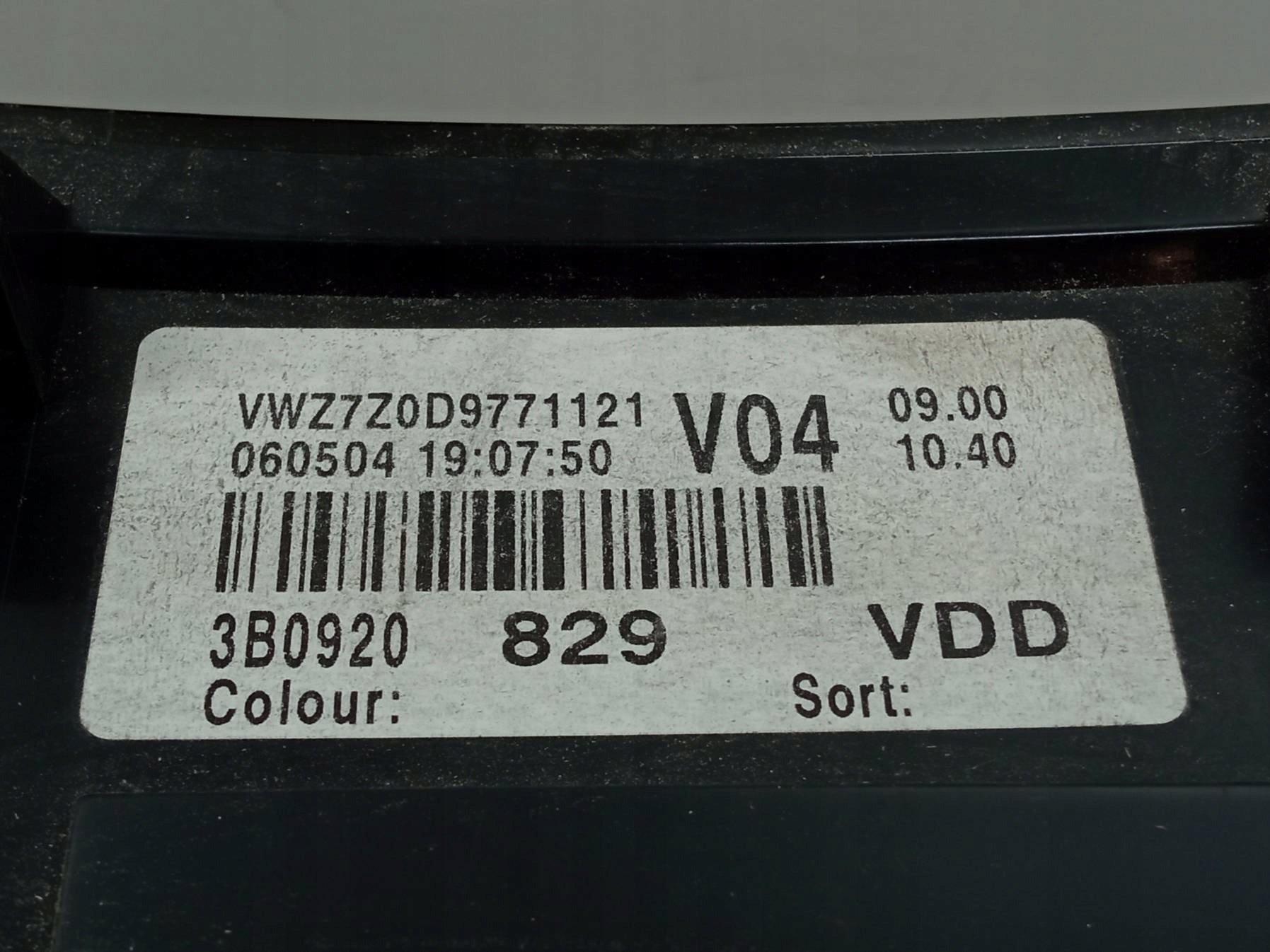 dials EU 3B0920929 2.0 B VW Volkswagen Passat V (1996-2005) B5