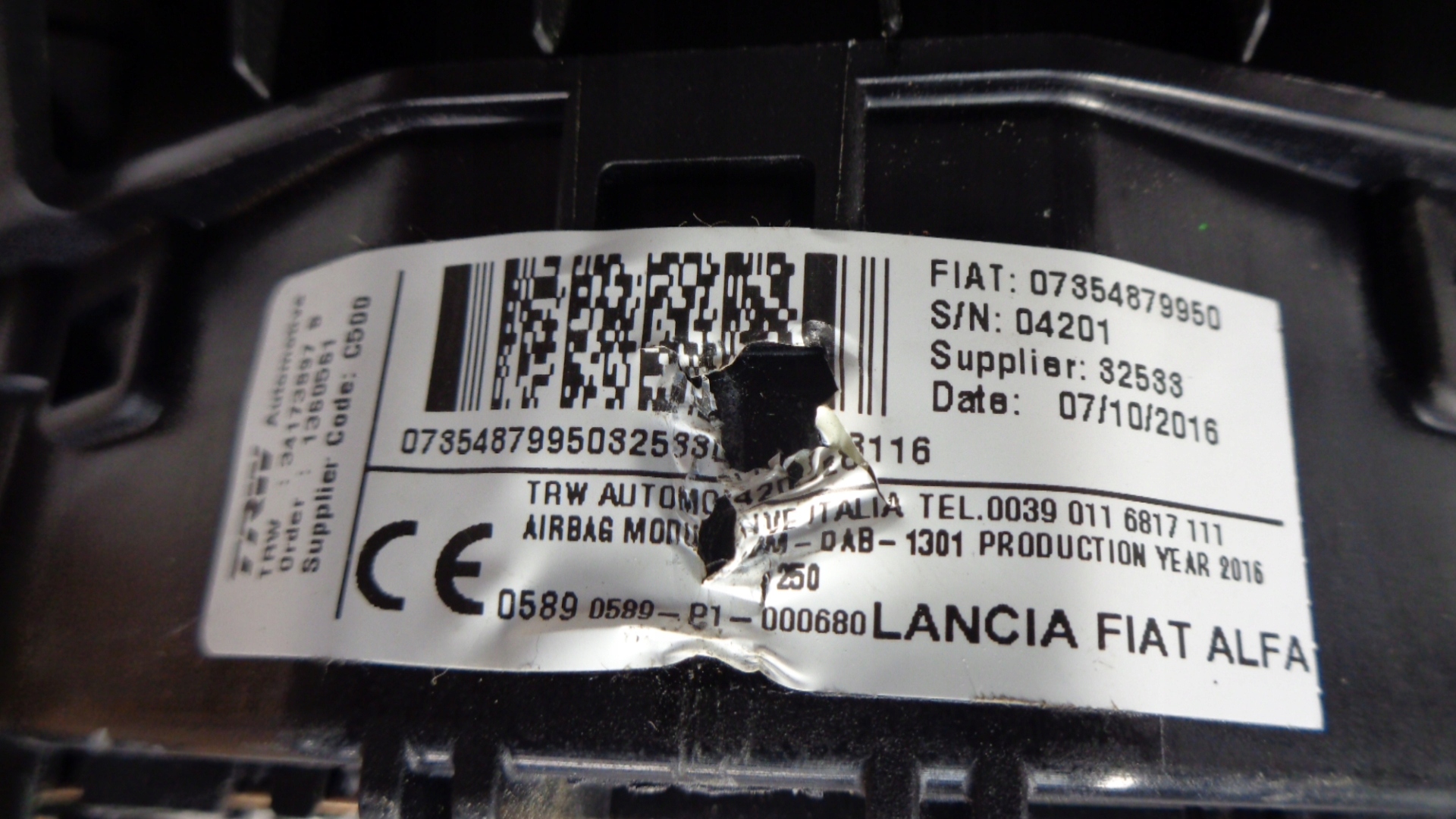 Ducato III 06- подушки безопасности подушка водители