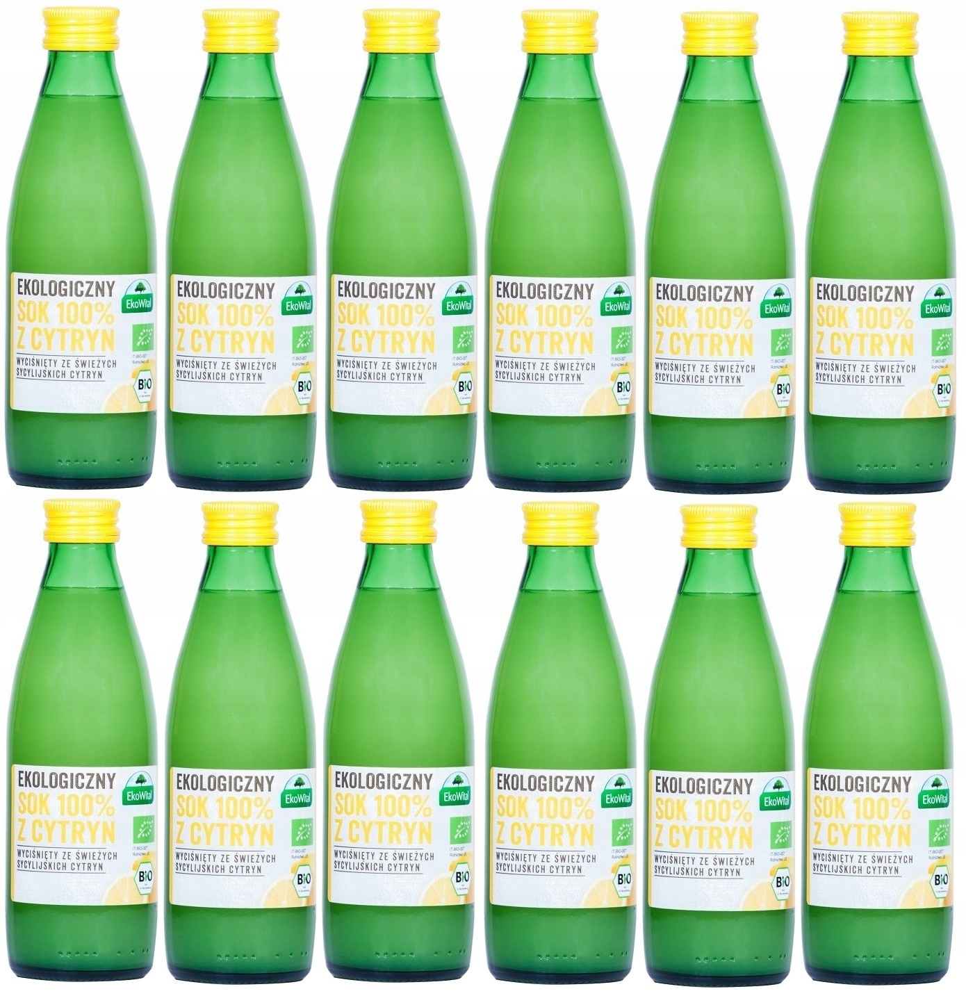 Ekowital Sok Z Cytryn Sycylijskich 100% Bio x12