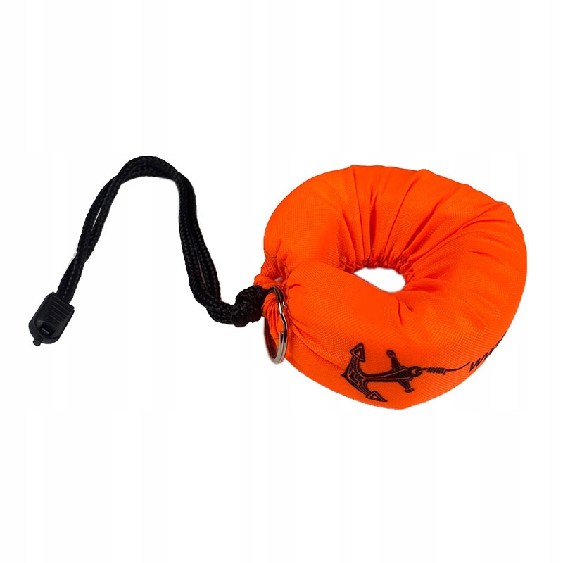 BRELOK PŁYWAJĄCY DO KLUCZY, KOŁO RATUNKOWE- 00067 Kolor dominujący pomarańcze i czerwienie