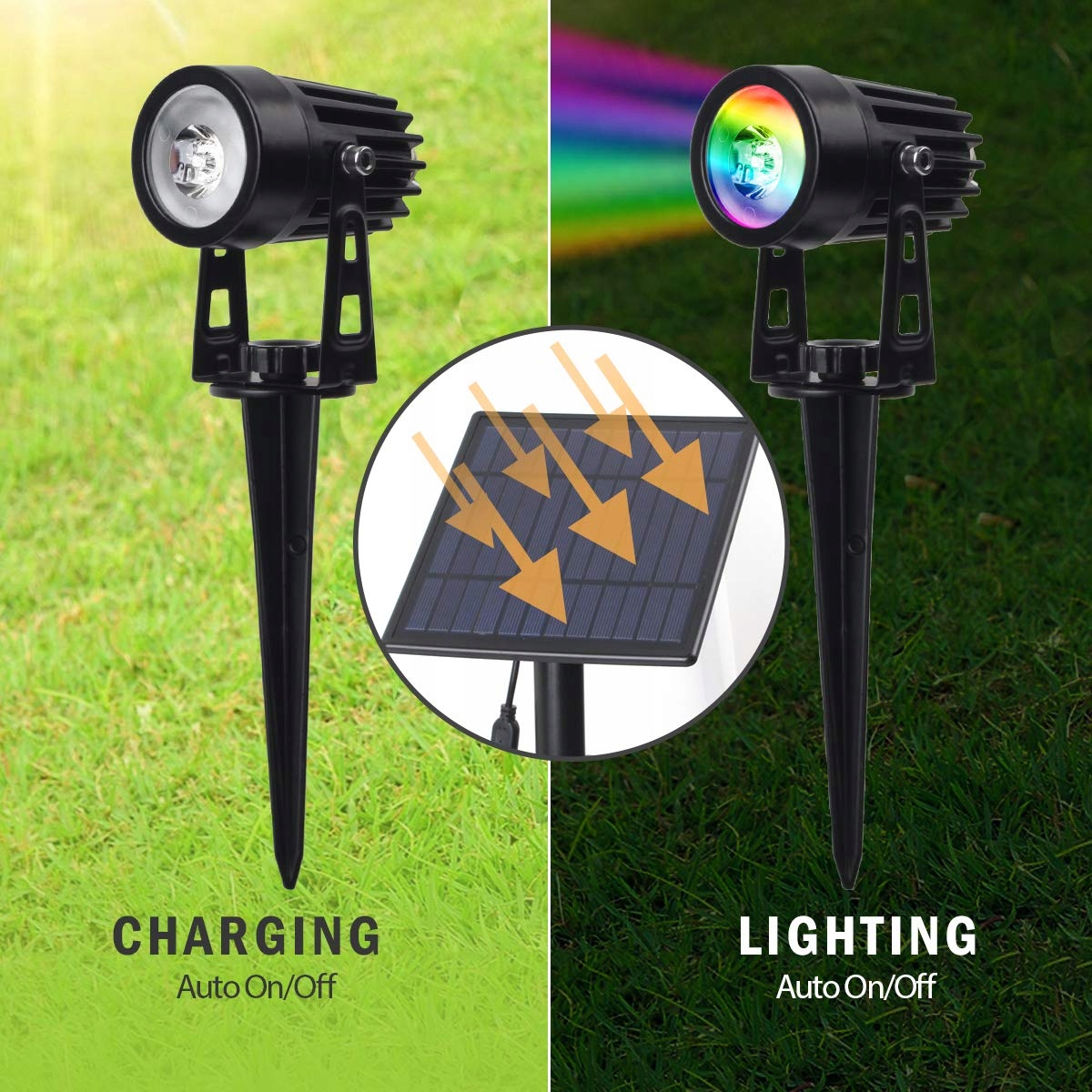 T-Sun Reflektory Lampy Solarne Ogrodowe Wbijane 4 — miniatura 3