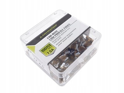 BEZPIECZNIKI PŁYTKOWE MINI NISKI PROFIL 7.5A, 100