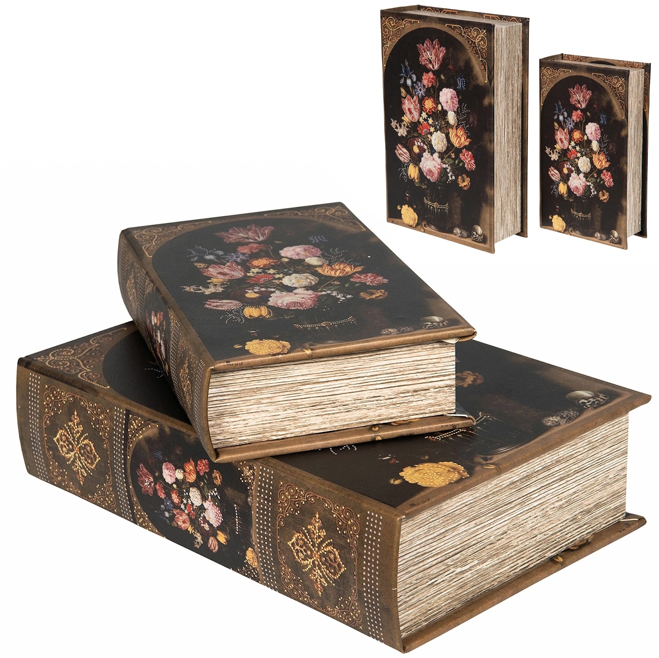 Krabička Jako Kniha Falešná Na Drobnosti Šperky Dárek Krabička 2ks