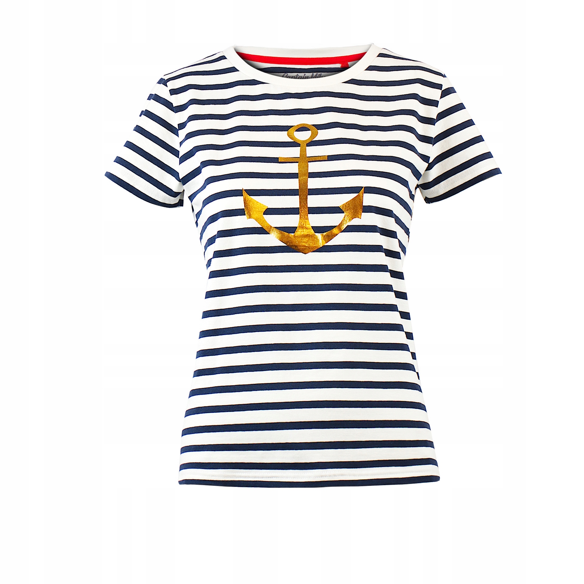 

Koszulka damska T-shirt w paski z kotwicą r.XL