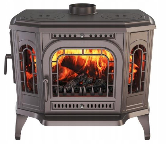 Kamna litinová volně stojící kamna koza litinová 10,5 kW krb fajerka P7