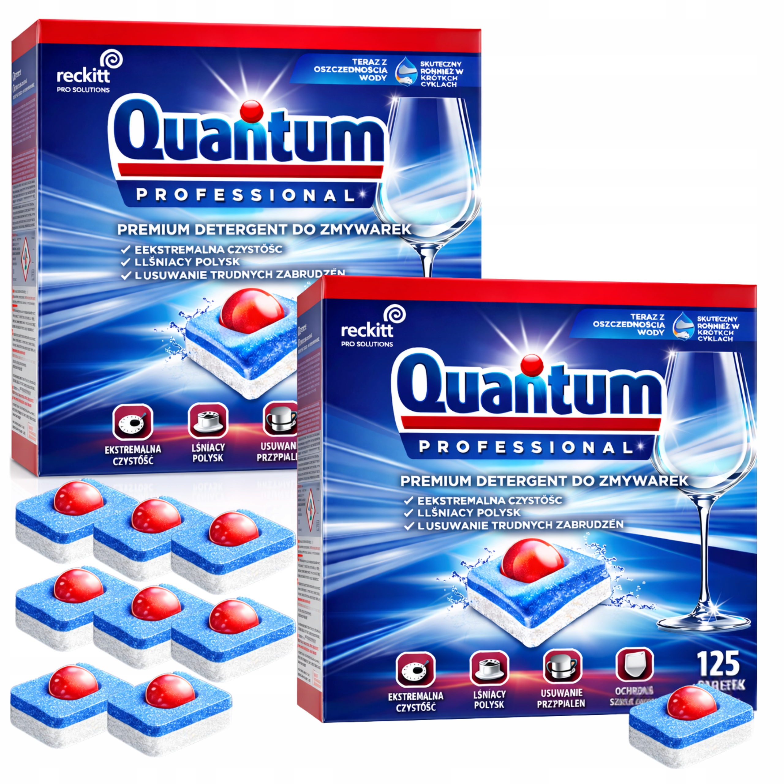 Finish tablety do myčky Quantum 250 Ks Powerball Professional vše v jednom