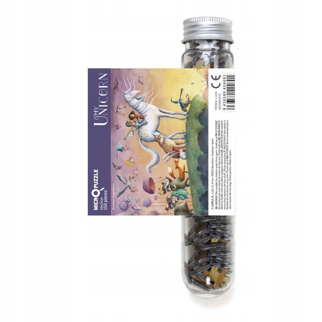 Puzzle mikro, menzurka, My Unicorn - Jednorożec |