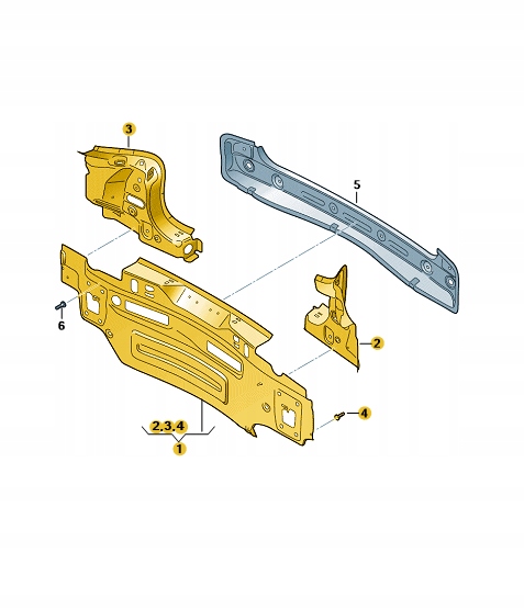 6F0813303E - * ЗАДНИЙ РЕМЕНЬ КУЗОВА SEAT ORIGINAL OE