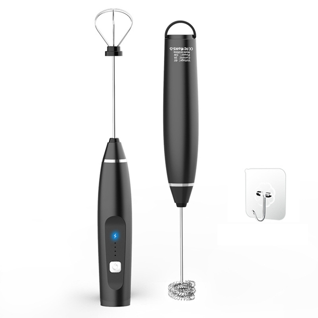 SPIENIACZ DO MLEKA MINI mikser AKUMULATOROWY 3W1 Kolor dominujący czarny