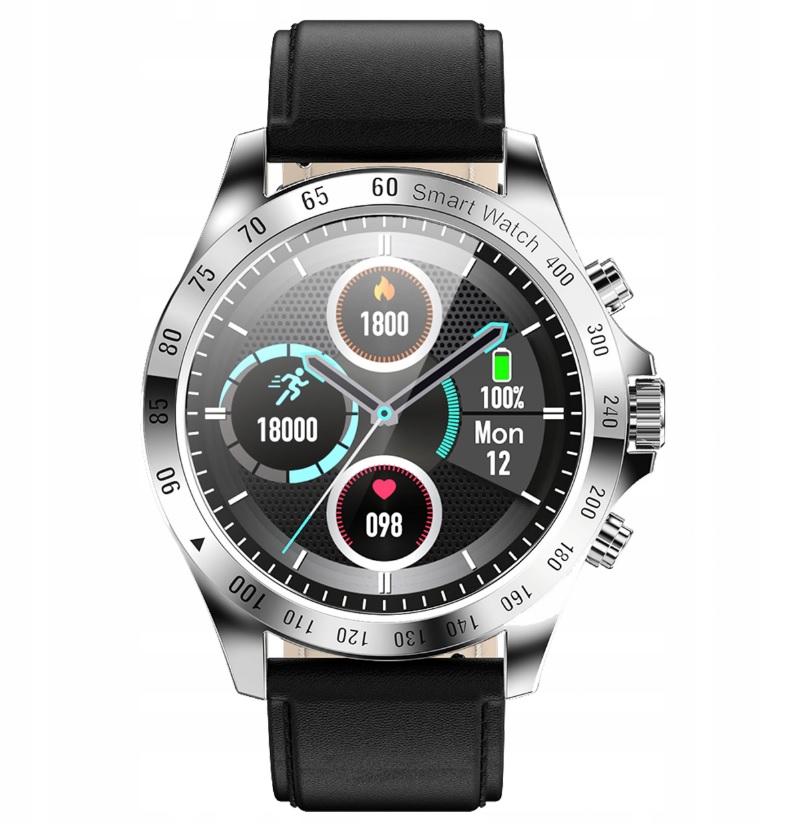 

Smartwatch męski LW09 srebrny Android Iphone sms