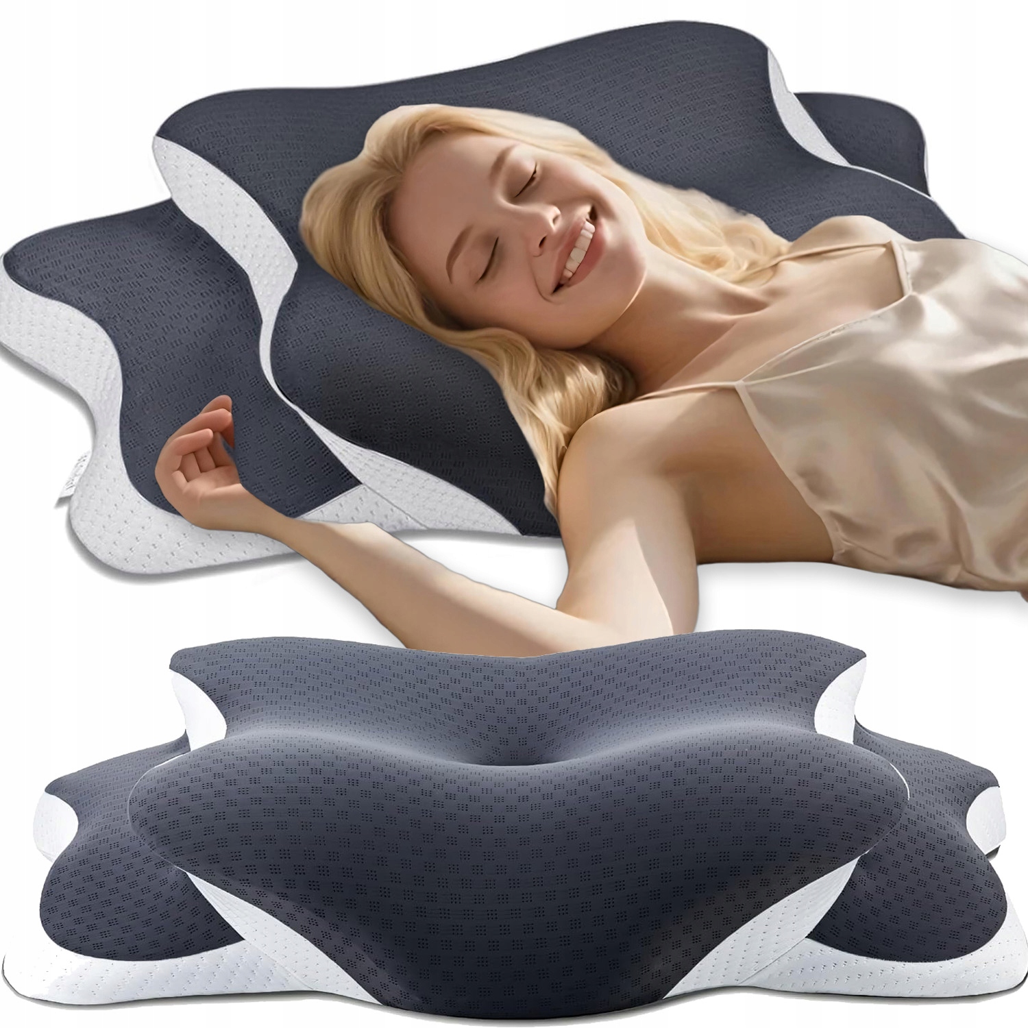 Poduszka Ortopedyczna Do Spania Profilowana Na Bóle Kręgosłupa Szyjnego