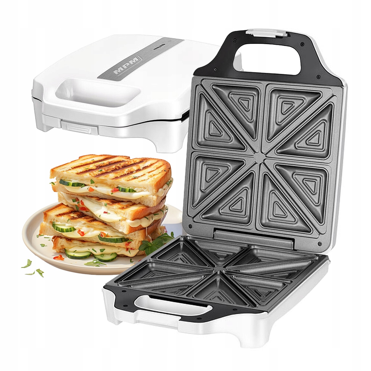 Opiekacz toster Mpm MOP-35 biały 1600 W 8 kanapek