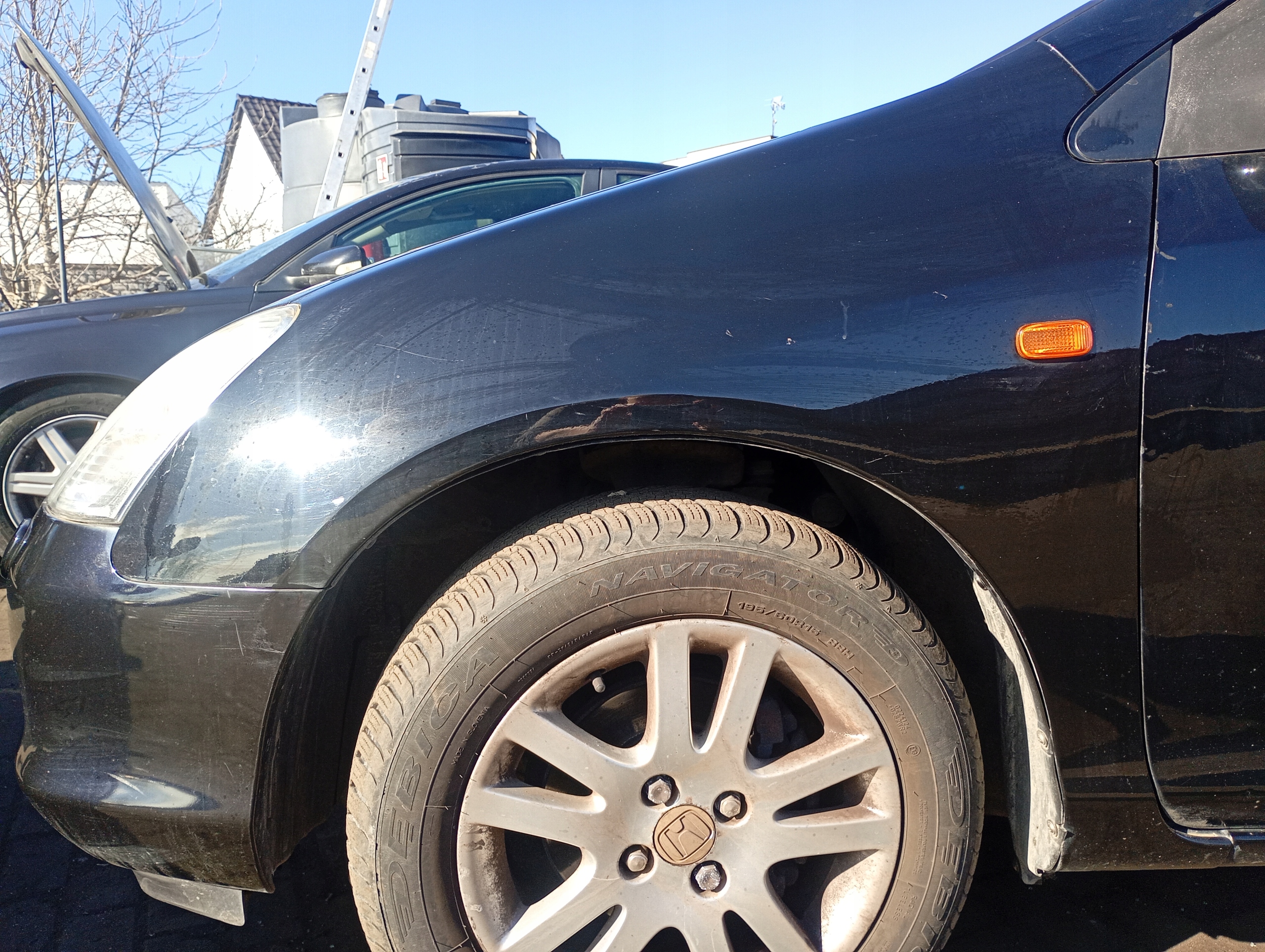 Honda Civic 7 VII 01-05 fender left front front kod lakieru B92P