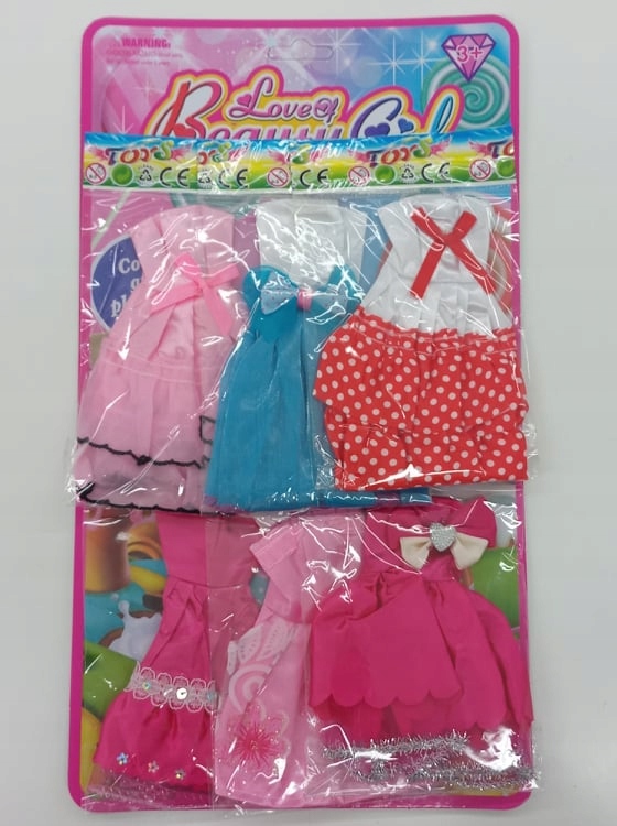 

Ubranka, Sukienki Lalka 29CM Zestaw Ubrań 6 Szt