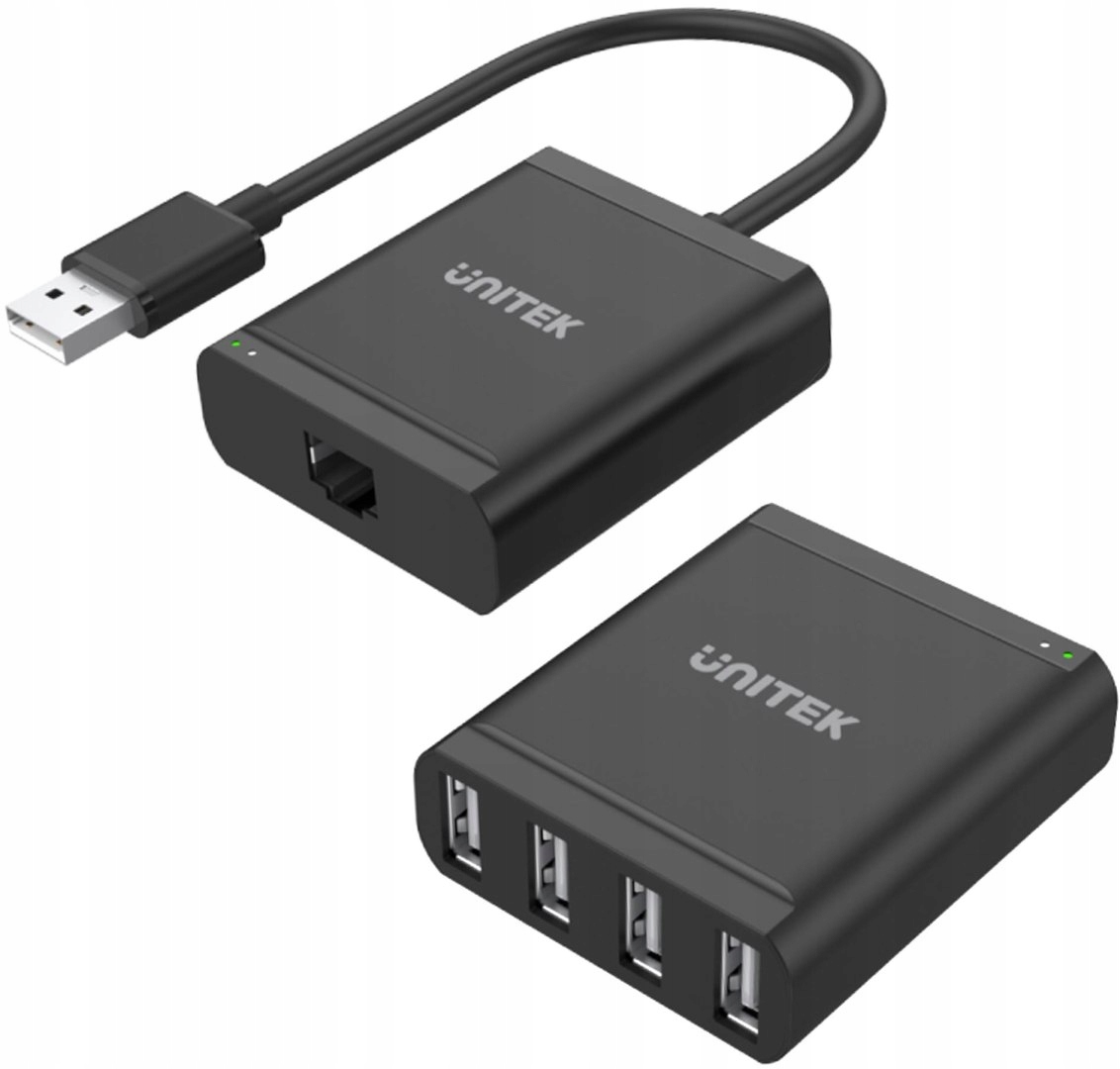 Unitek Y-2516 przedłużacz Usb 2.0 po skrętce 4xUSB-Zdjęcie-0