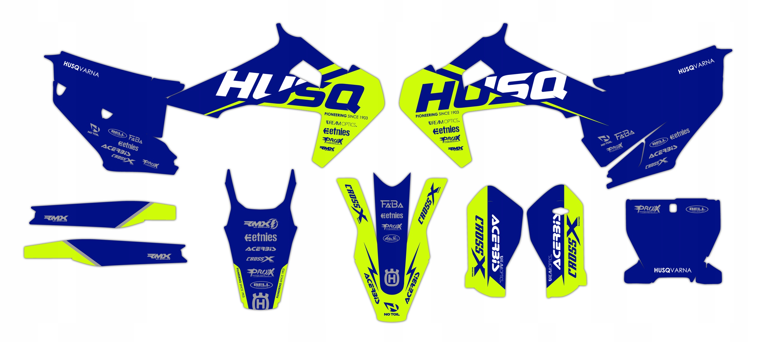Dýha nálepky na motor Husqvarna Tc Fc 19-22