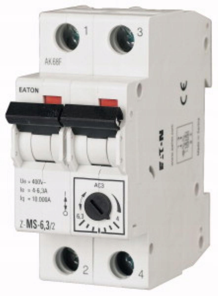 

Z-MS-10/2 Wyłącznik silnikowy 2P 4kW 6,3-10A
