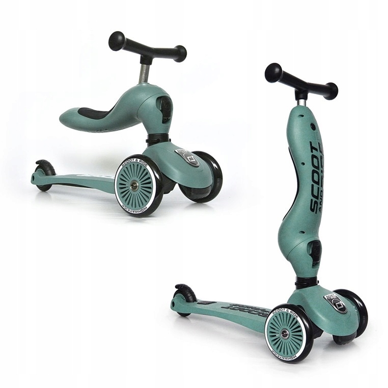 Scootandride Highwaykick1 Forest Hulajnoga i Jeździk 2w1 dla dzieci 1-5