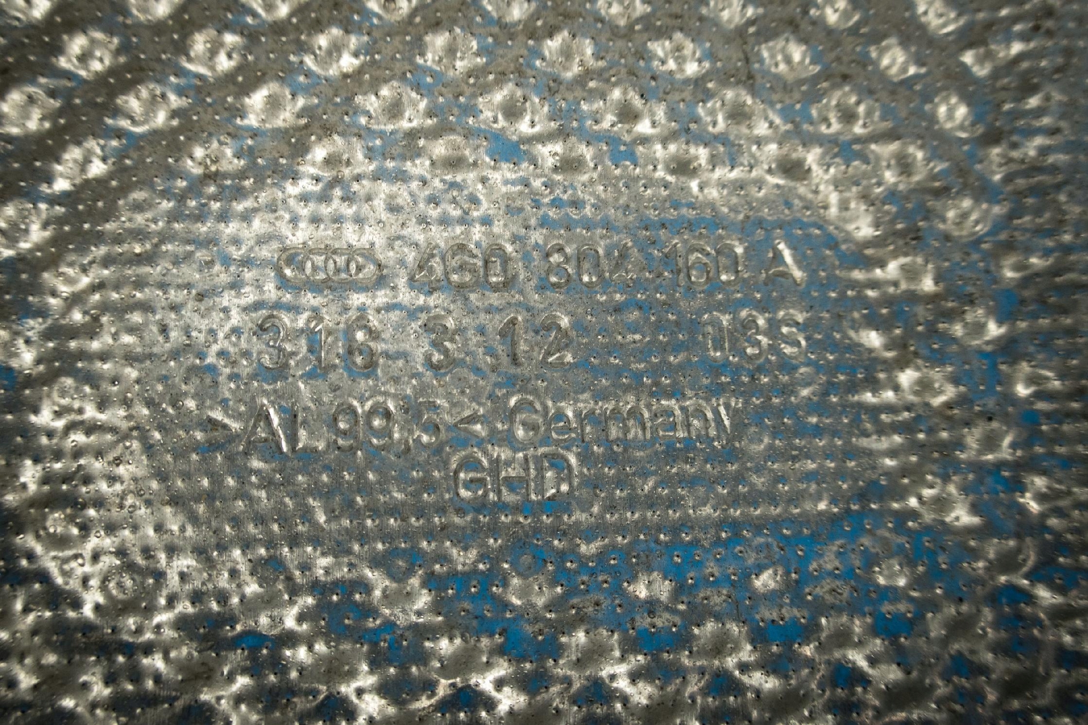 Blende Abdeckung termiczna tunelu Audi A6 A7 4G 4G0804160A