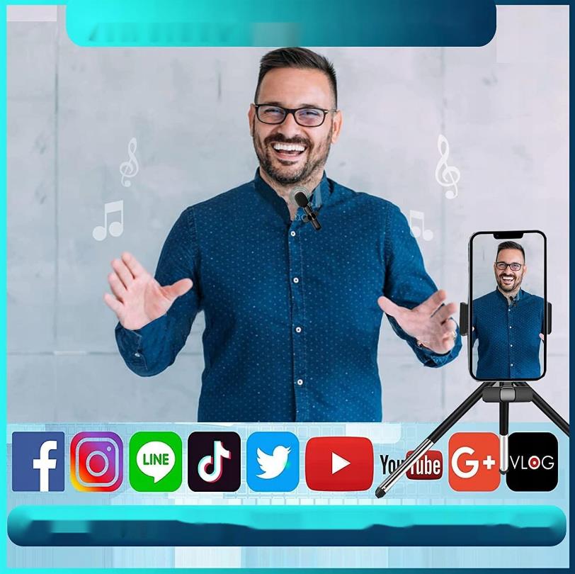 BEZPRZEWODOWY 2X MIKROFON KRAWATOWY DLA IOS IPHONE Marka bez marki