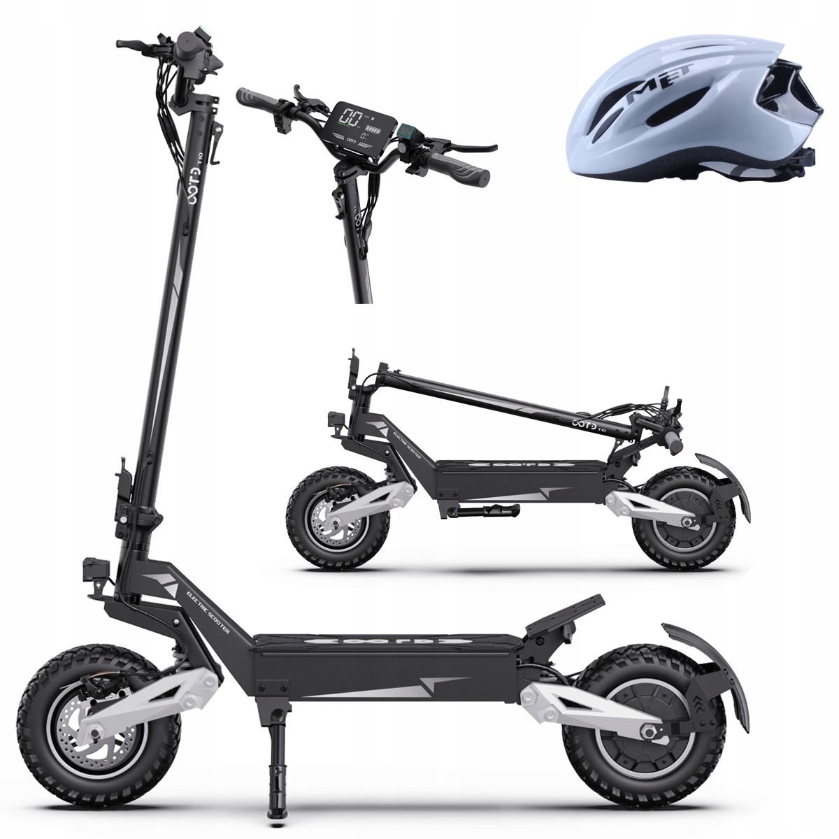 Ootd T10 skládací elektrická vozidla 900W 50KM/H 48V 13.5AH 45KM 11" Pl