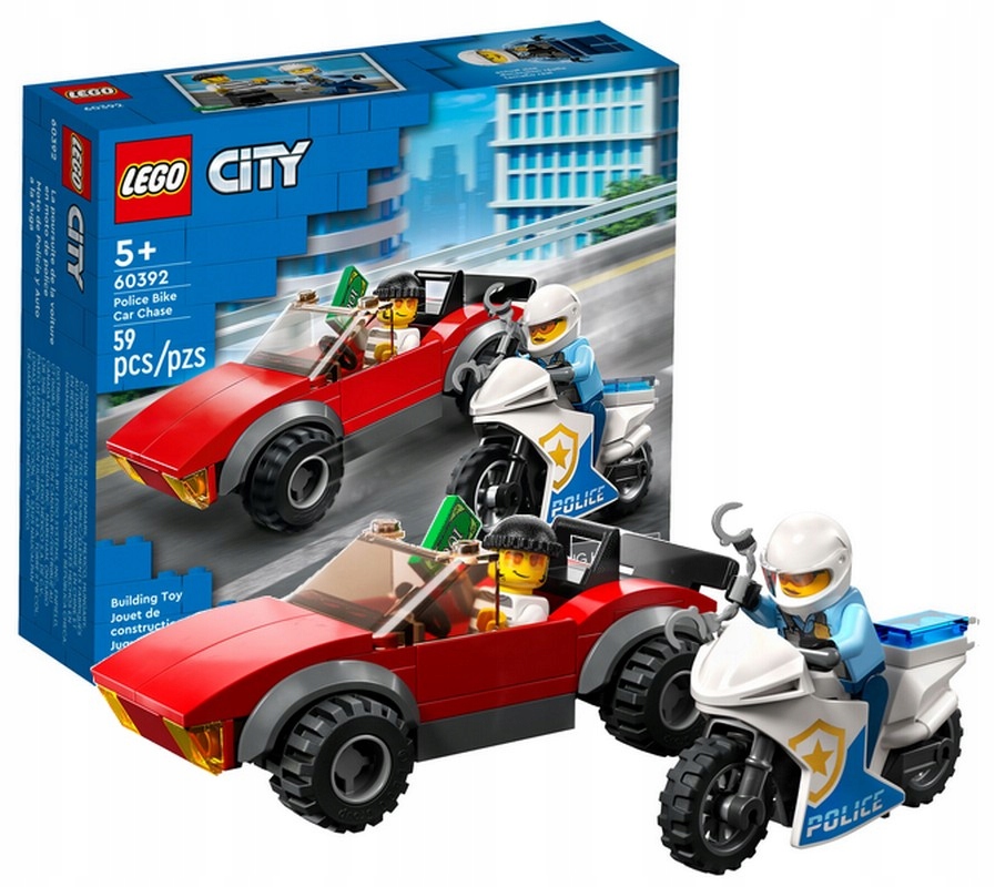 

Lego City 60392 Motocyk Policyjny Pościg Za Samoch