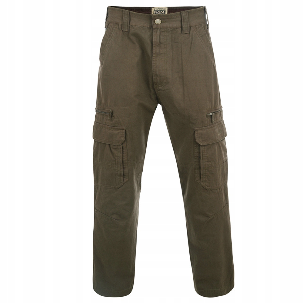 Kam kalhoty pánské Kbs 118 L:32 kapsáče nadměrná velikost 42 khaki