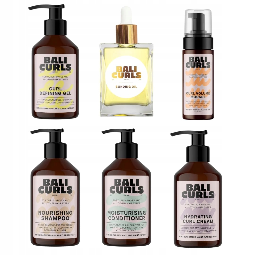 Bali Curls Żel Krem Odżywka Szampon Olejek Pianka