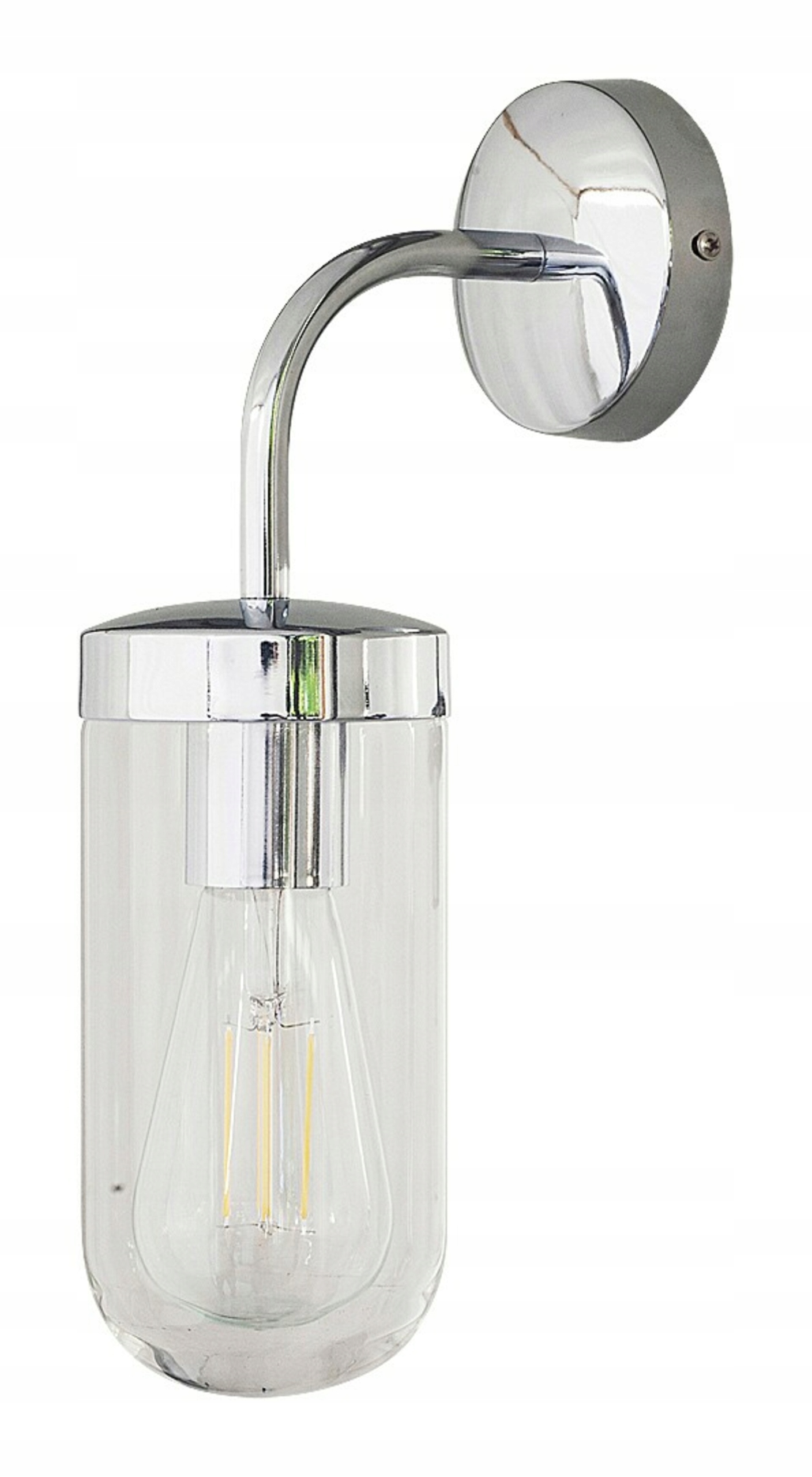 Rabalux Yago nástěnné svítidlo E27 IP44 chrom, sklo, koupelna/exteriér