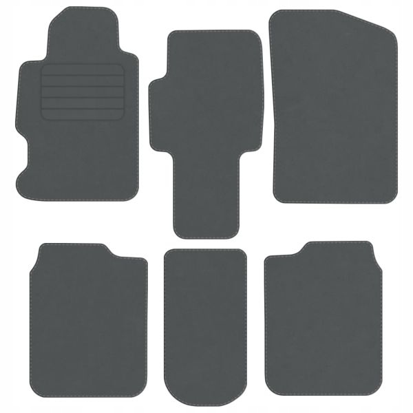 Honda Fr-v 05-09 velurové koberce Comfort Šedé