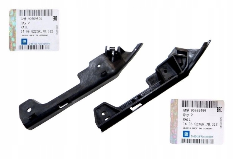 

Ślizgi Uchwyty Zderzaka Przód 2SZT Opel Astra II G