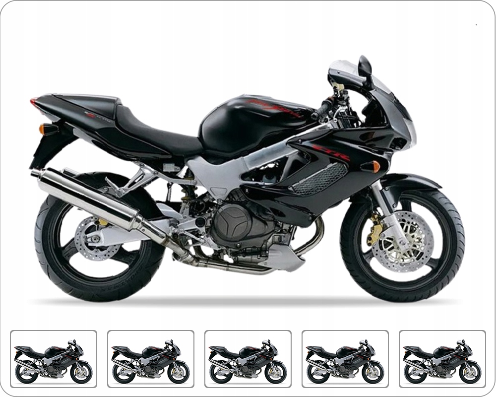 Samolepky Juula Pro Honda Vtr 1000 F Firestorm 1997-2000 Černá Metalická NH359