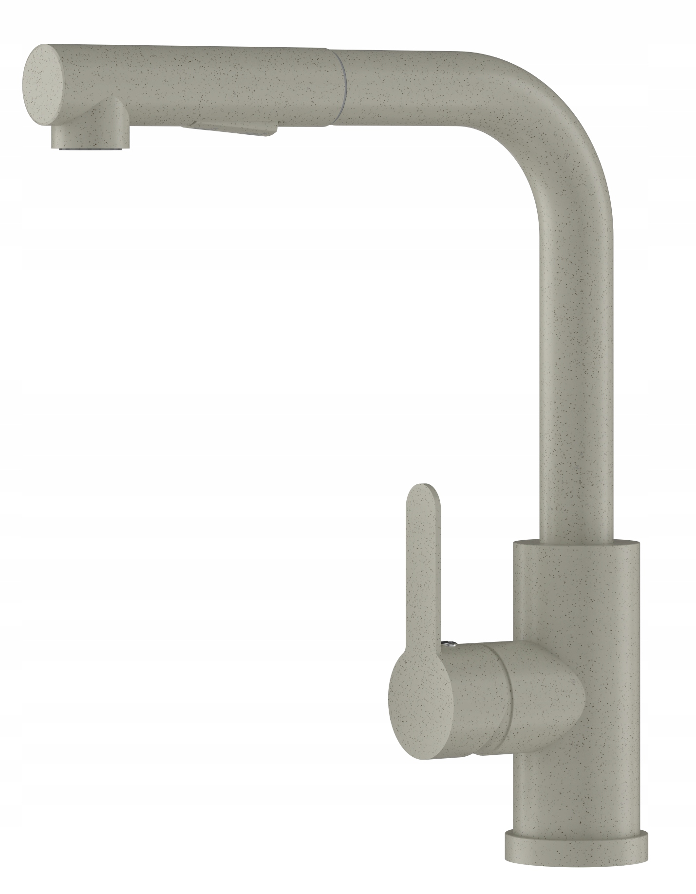 Béžová Kuchynská Batéria S Výsuvným Výtokom, 2 Prúdy Do Drezu Ebro