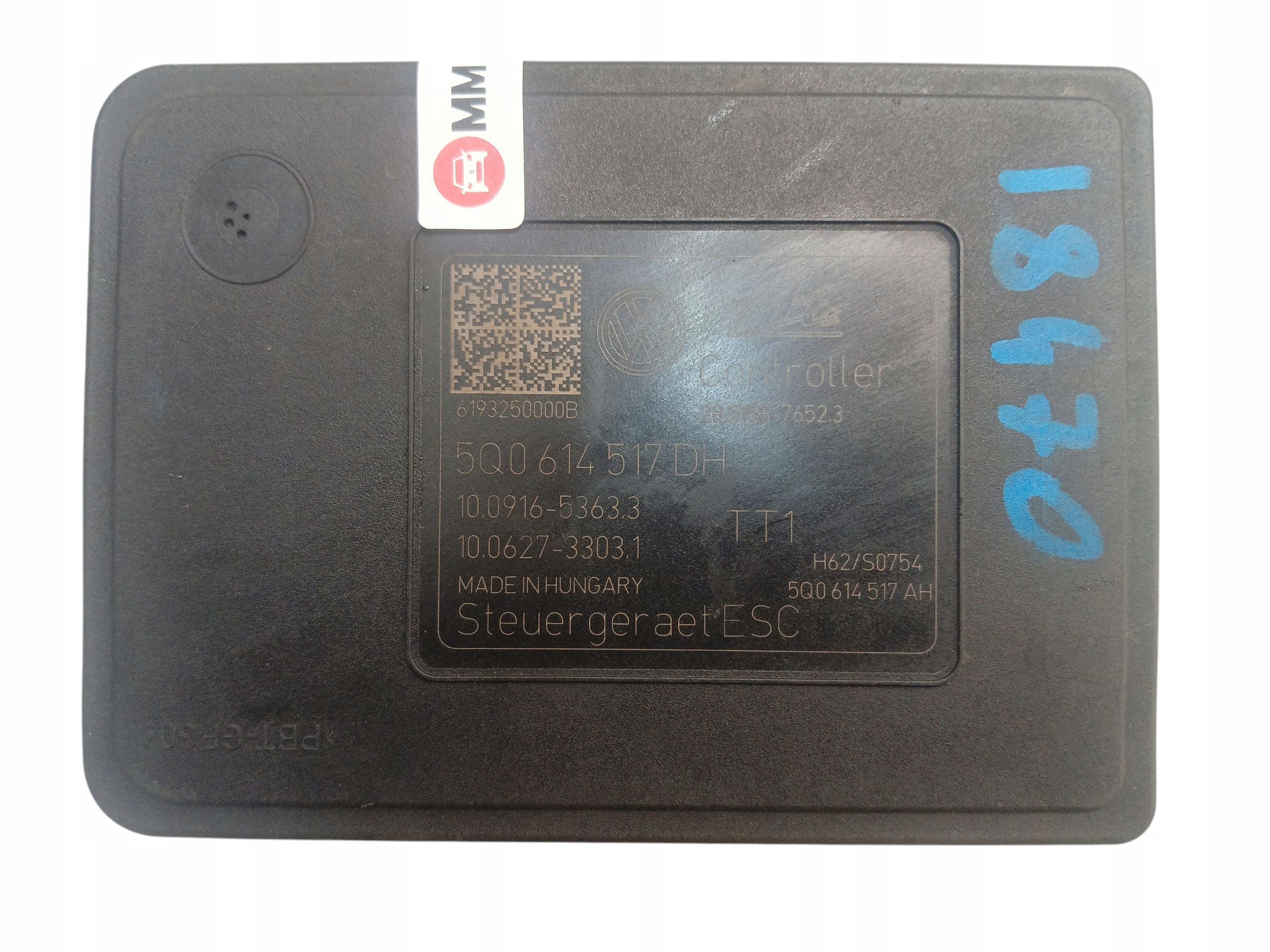 pump control unit ABS VW PASSAT B8 SUPERB III 5Q0614517DH 10.0916-5363.3