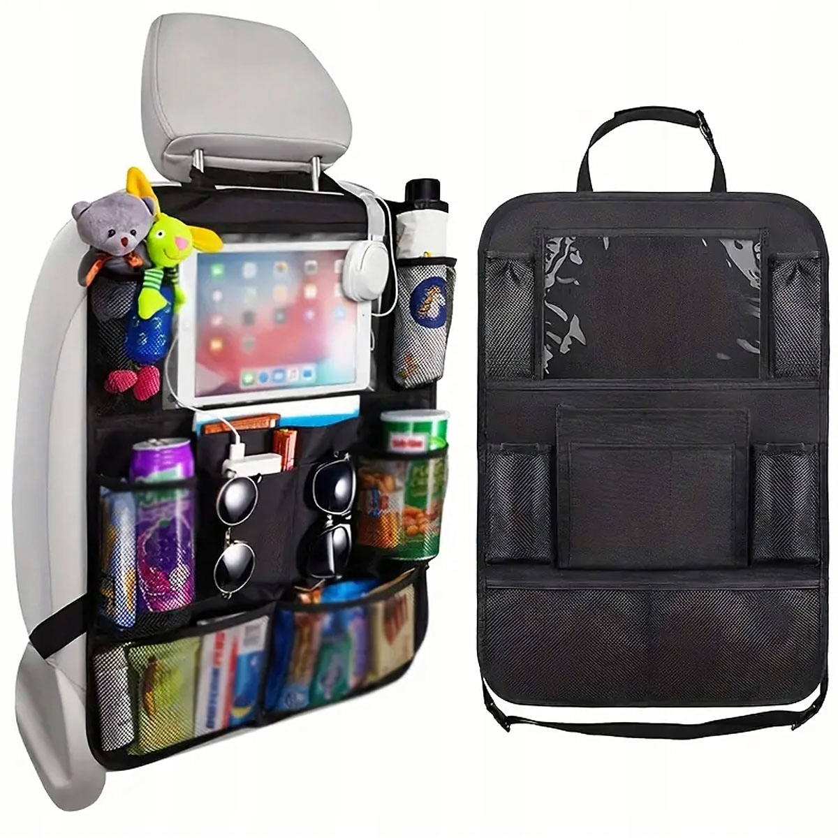 Organizer Na Fotel Samochodowy Duży Pojemny Ochraniacz Osłona 2sztuki