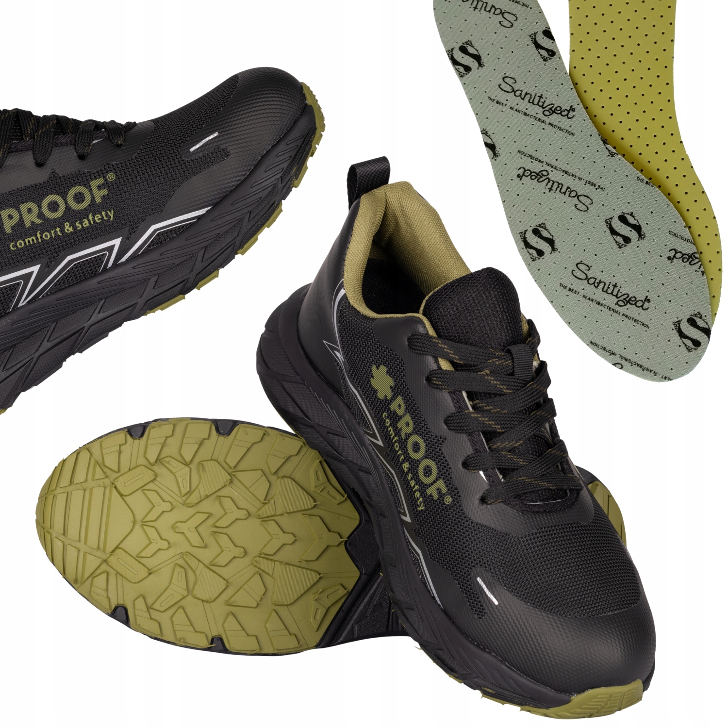 Pracovní Boty Bezpečnostní Polobotky Sportovní Prodyšné Lehké Síťované Boty Proof 44