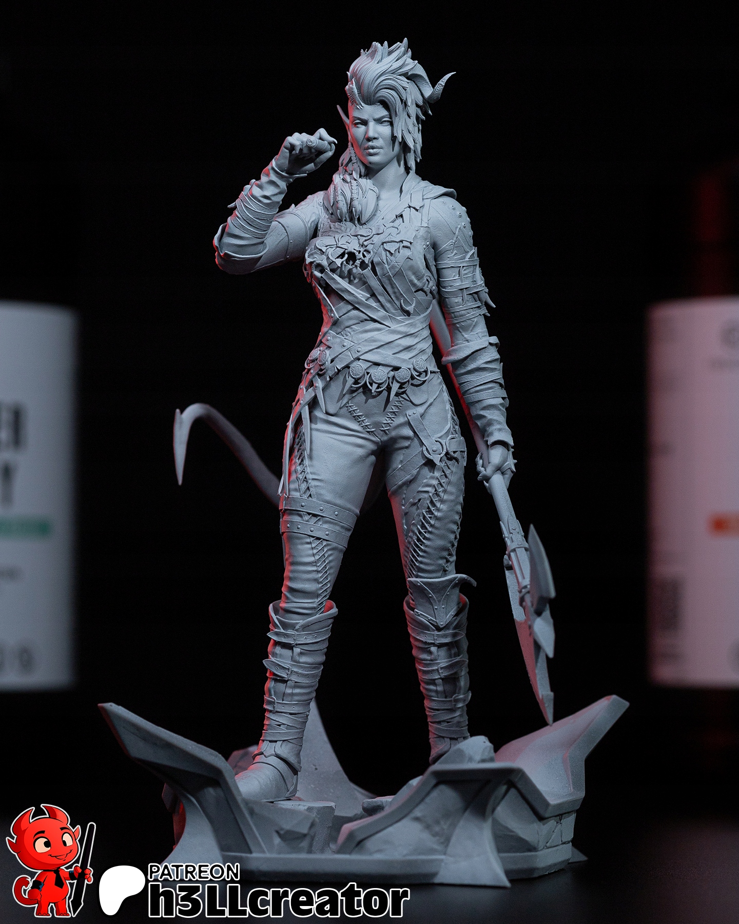 Figurka Karlach Baldurs Gate 3 h3LL creator 3D tisk 12K