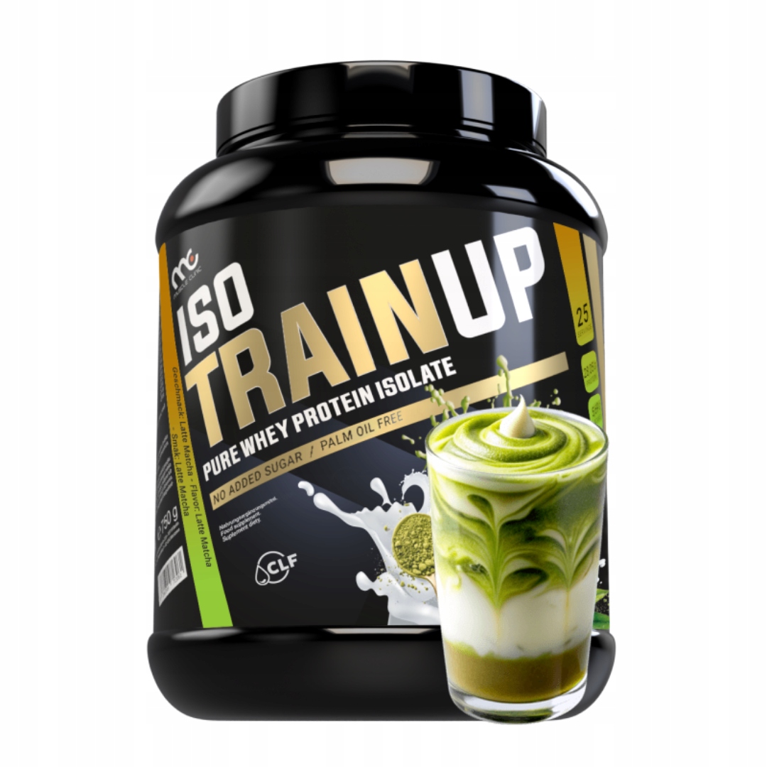 Muscle Clinic Iso Train Up 750 g Wpi proteinový izolát latte matcha