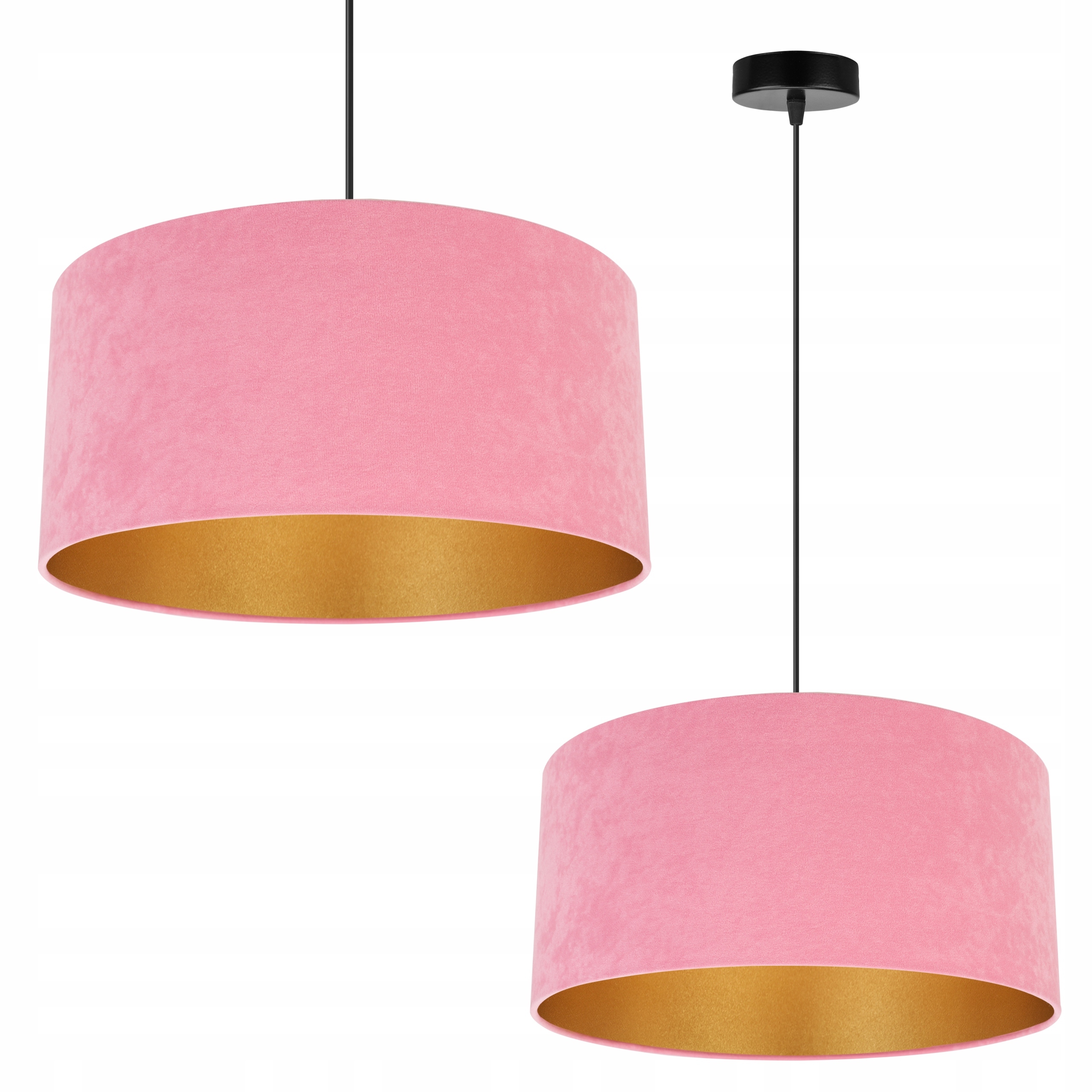 Závěsné Stropní Svítidlo S Jedním Glamour Lustrem Zlatá Elegantní Stínítko