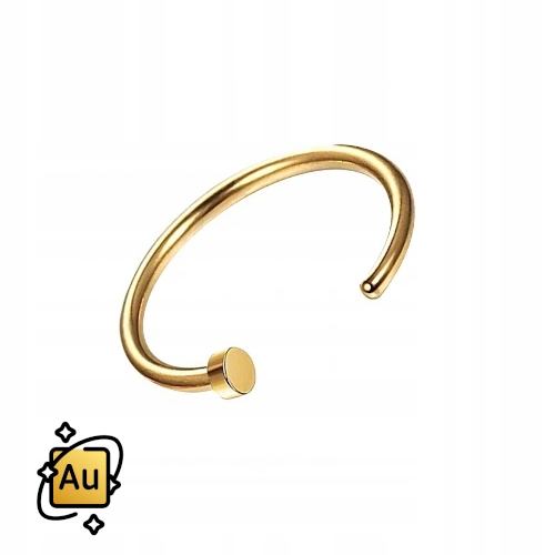 

Złoty Kolczyk Do Nosa o-ring 7 mm Au 585