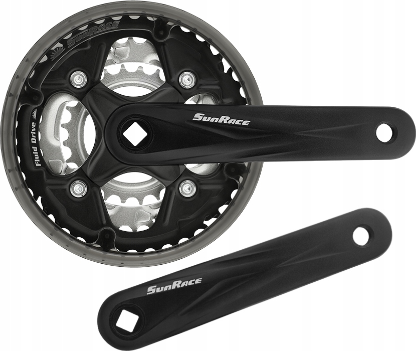 Mechanizm korbowy korba 42/34/24T 170 mm Sunrace FCM500