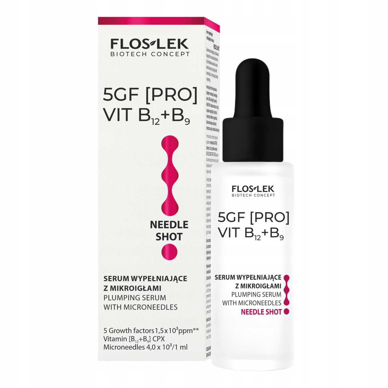 Vyplňující sérum s mikrojehlami na obličej Needle Shot 30 ml 5GF [pro]