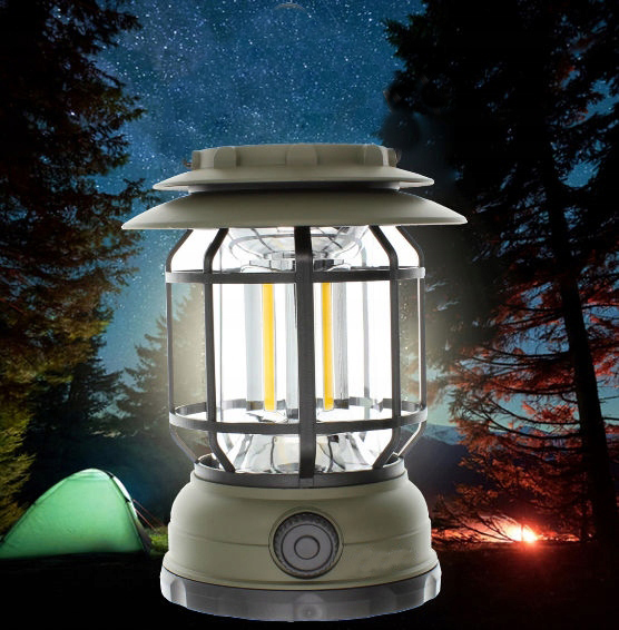 Lampka kempingowa LED AKU 18650 CAMPING LAMPA COB USB ładowana LT24 Informacje o bezpieczeństwie CE