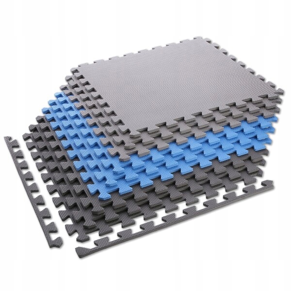 Ochranná puzzle podložka One FItness MP10 modro-šedá