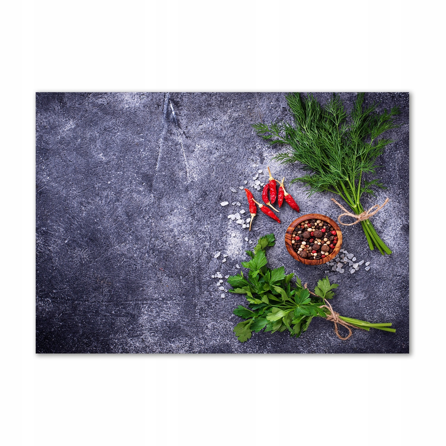 

Foto obraz szkło akryl Zioła i przyprawy 100x70 cm