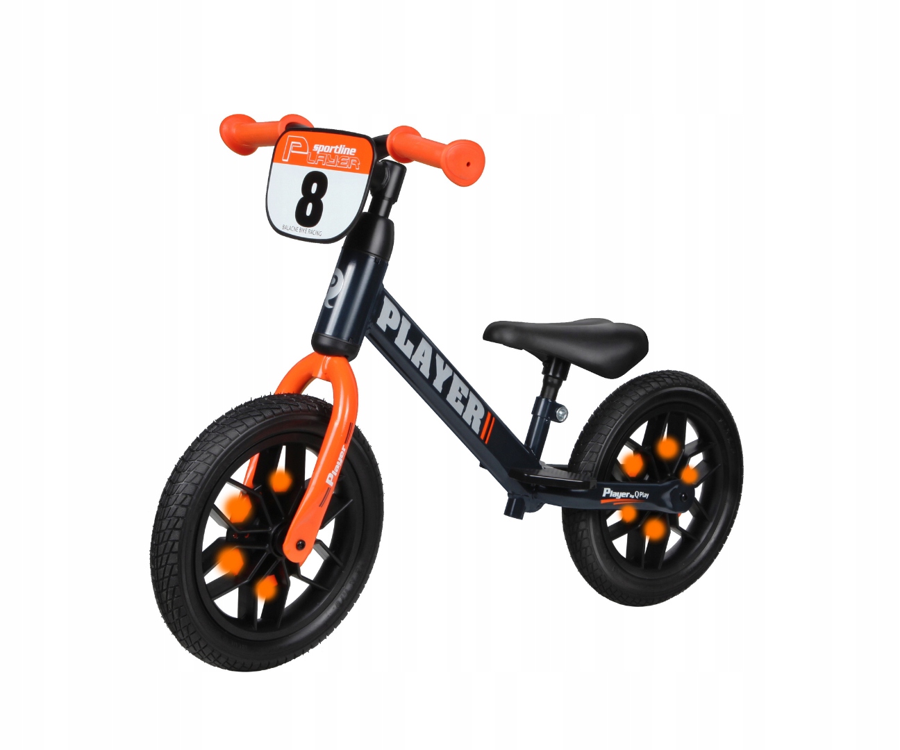 Rowerek Bike Biegowy Orange Qplay Gumowe Opony 3+ Model milly mally