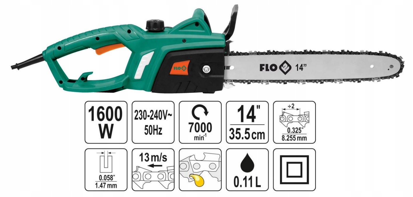 

Piła Łańcuchowa Pilarka Elektryczna 1600W 14"