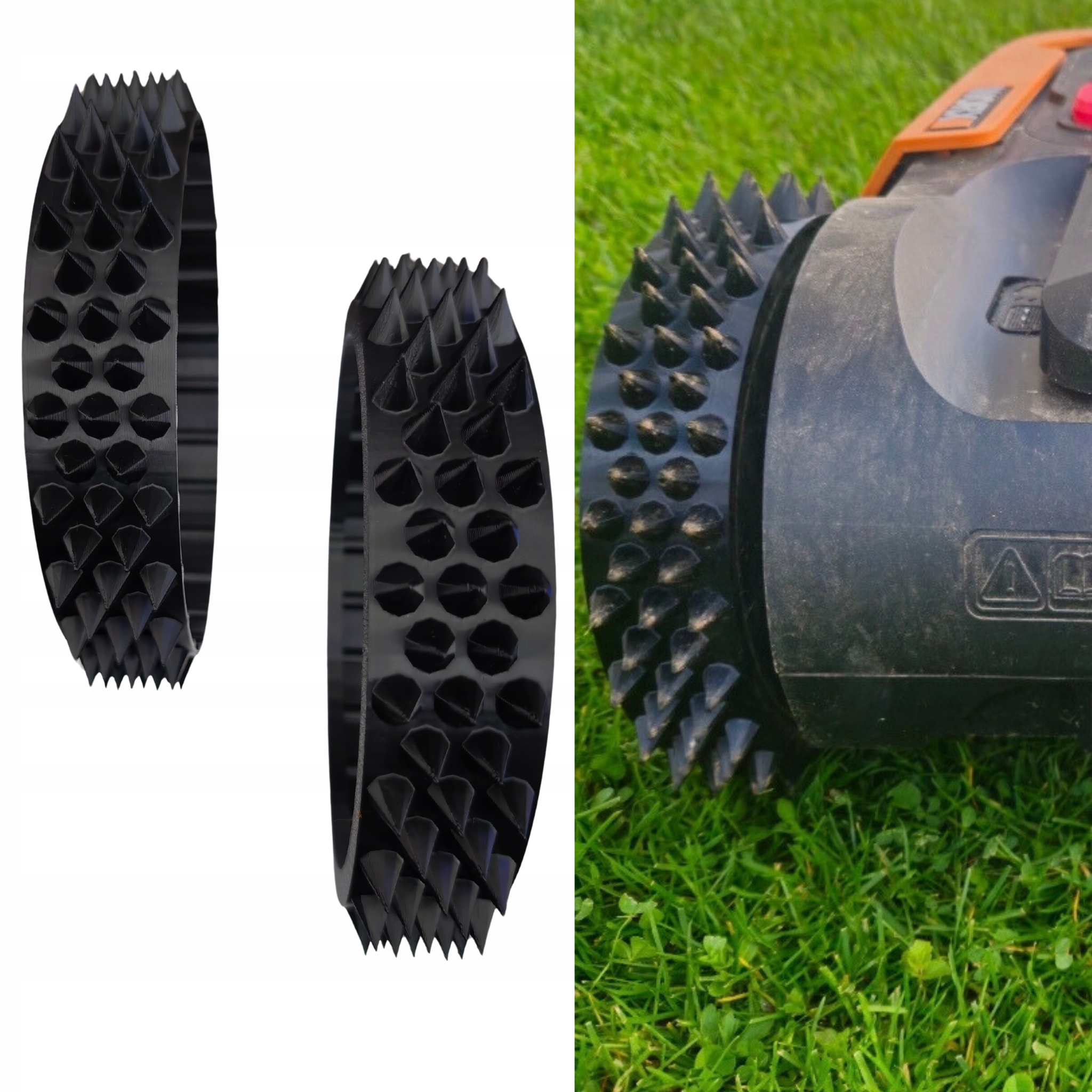 Nakładki kół Kolce Landroid Worx m700 m500 2 sztuki Zwiększa przyczepność