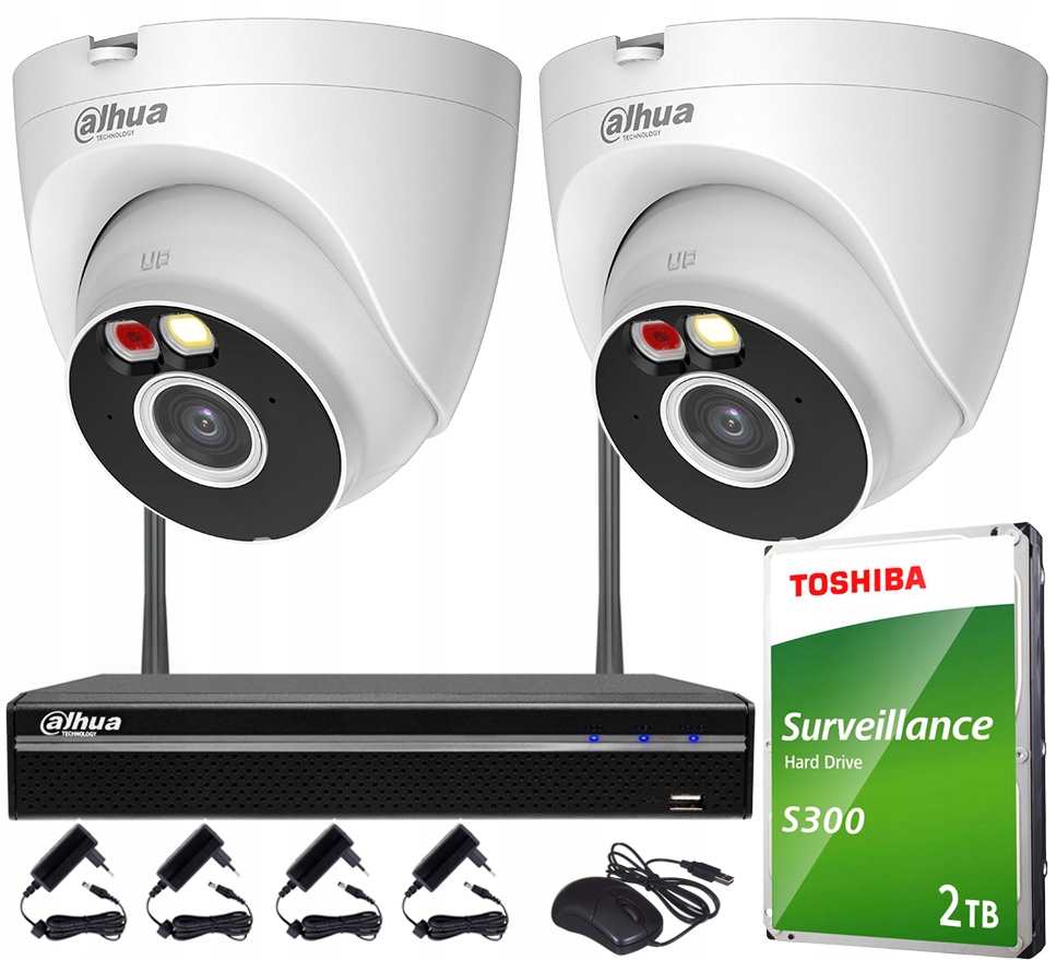 4MPx Wifi monitorování Dahua 2 kamery T4A-PV Venkovní Dual Light Audio