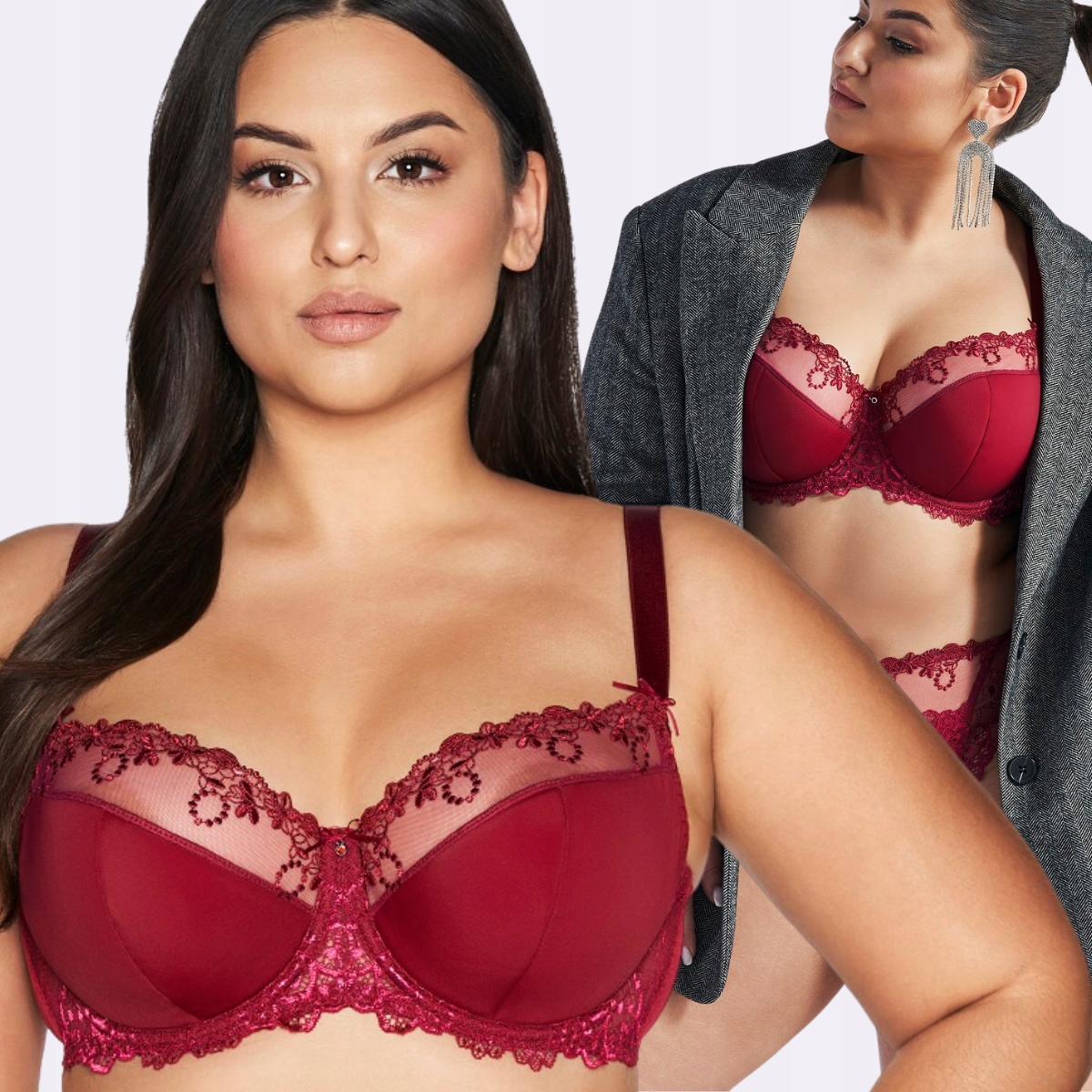 Ava Podprsenka Semi Soft Av 1030 Bordo